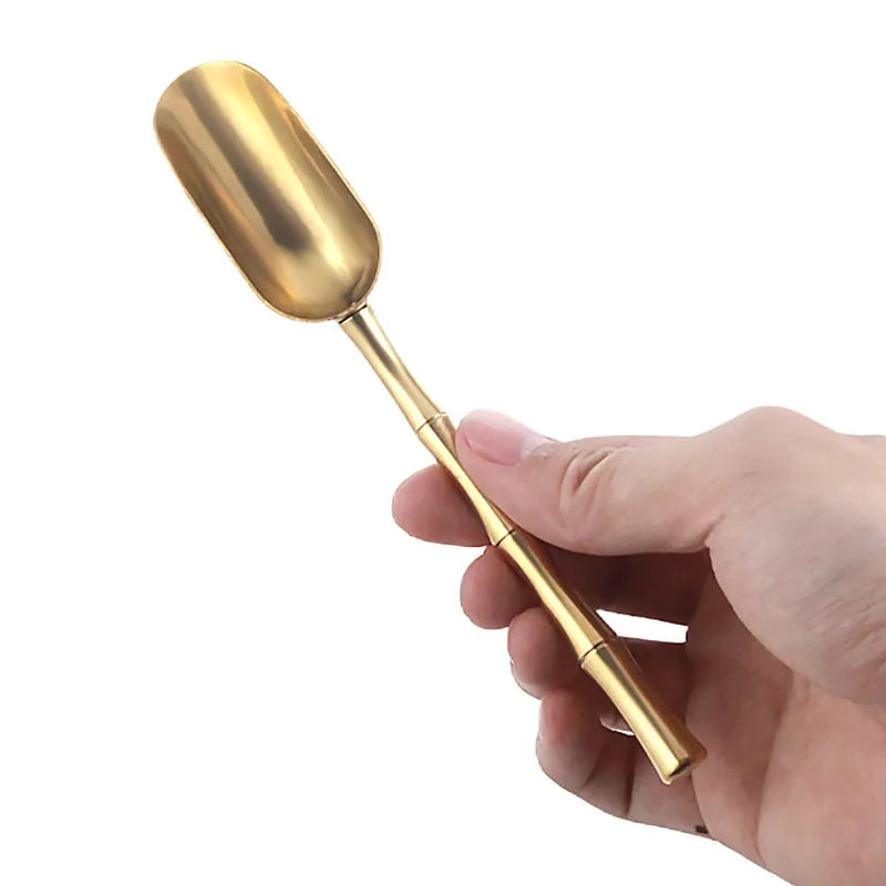 Tea spoon tea shovel small brass tea set accessories tea spoon single tea spoon tea set tea spoon tea spoon Quake