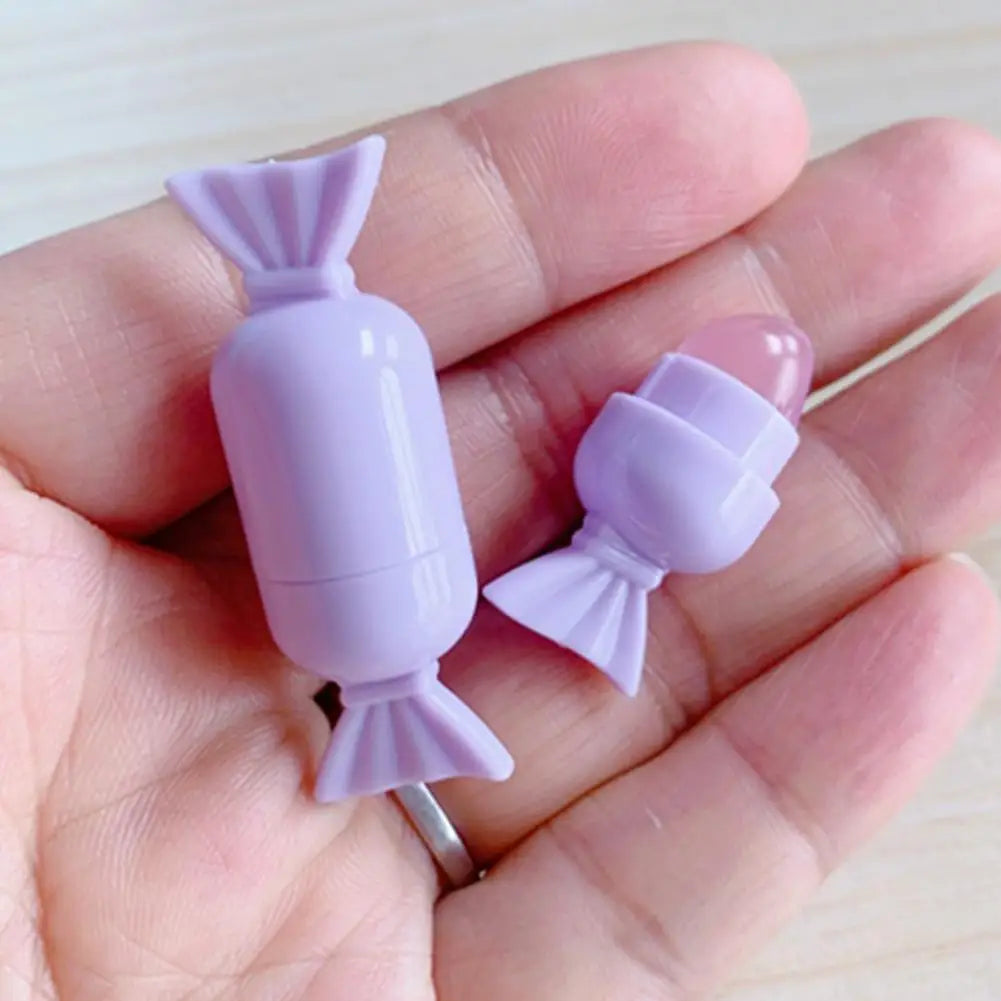 1/4PCS Portable Cartoon Mini Silicone Lip Brush Cute Bear Angled Lip Balm Applicator with Cover Lip Gloss Concealer Brush Makeup Quake