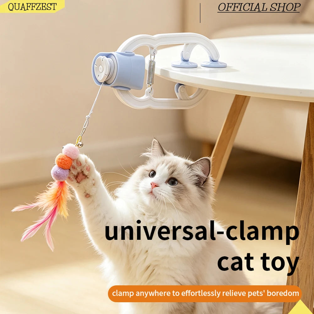 Remote Controlled Self-Playing Cat Toy Suspended Pet Bell Toy For Indoor Cats Automatic Operation Frees Up Hands Interactive Toy Quake Default Title