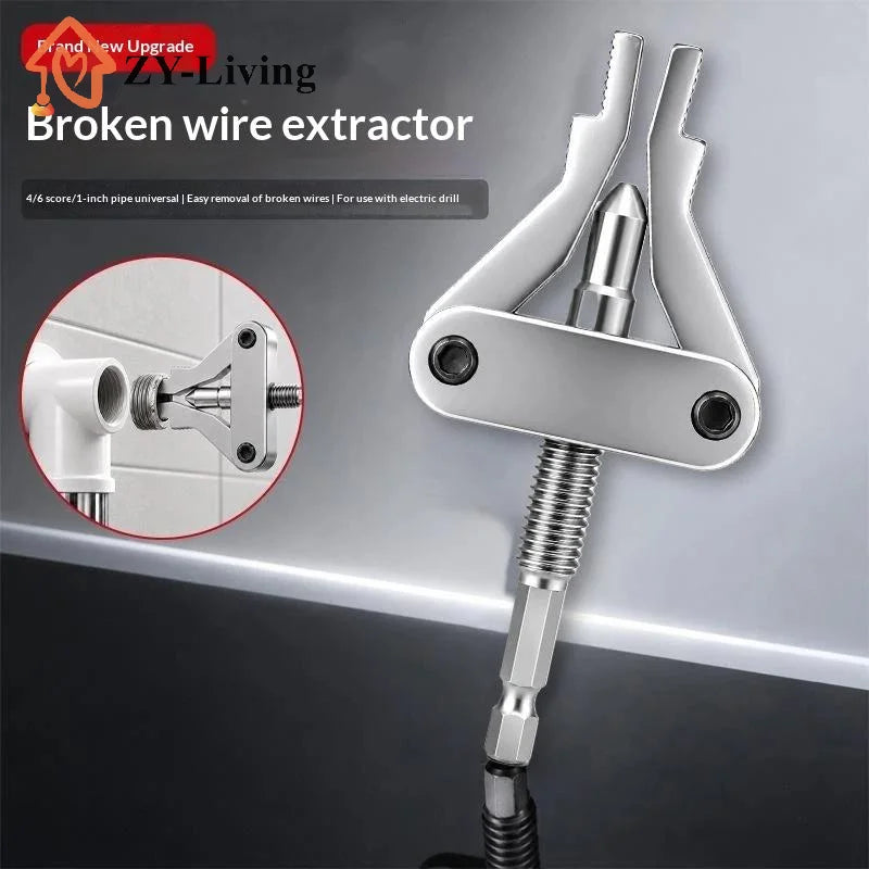 Pipe Extractor Tool Broken Thread Puller Hex Shank Power Drill For PPR PVC MPP Pipes DN20 25 32 1 2 3 4 1 Inch Quake