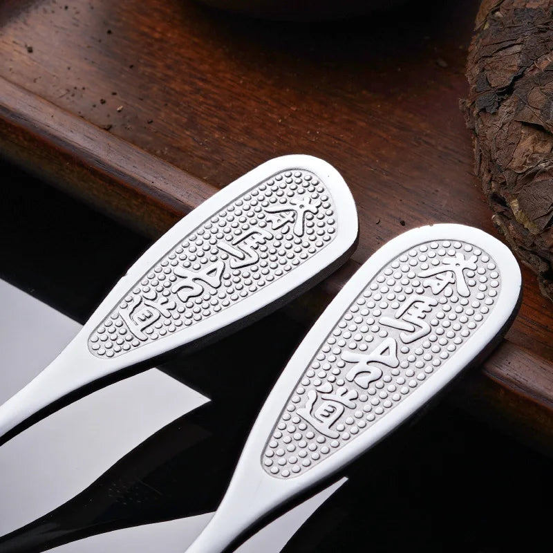 Pu'er tea needle pry tea tool round square head ancient horse tea knife stainless steel tea set spare parts Quake