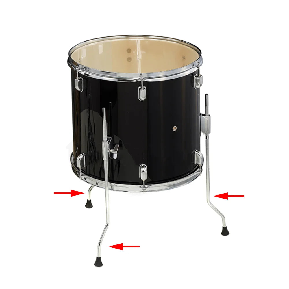 3pcs Floor Tom Drum Leg, Tom Feet Bracket Holder Anti-slip, Tom Drum Stand Feets Replacement Quake