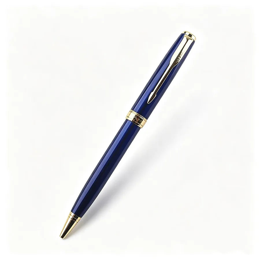 Vintage Metal Ballpoint Pen Luxury Gold Silver Red Business Writing High Quality Twist Ball Pen Office School Gift Quake Z-7