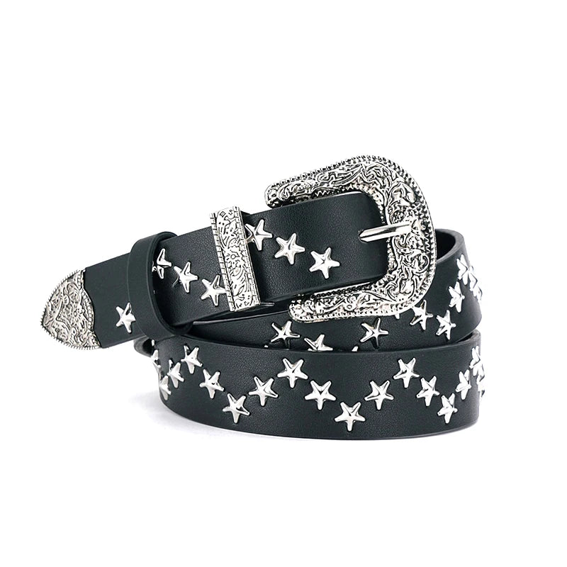 1Pcs Y2K Metal Belt For Men & Women Punk Hardware Jeans Belt Designer Belt Quake A11