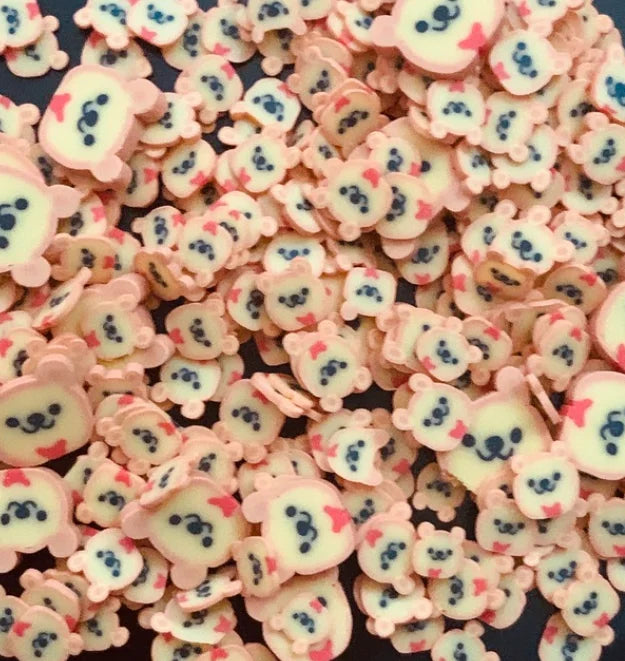 50g Honeycomb Mixed rhinestone Polymer Clay Slices Simulation Sprinkles for Shakers Accessories 100g/Lot Peppermint Candy Polym Quake 5mm bear