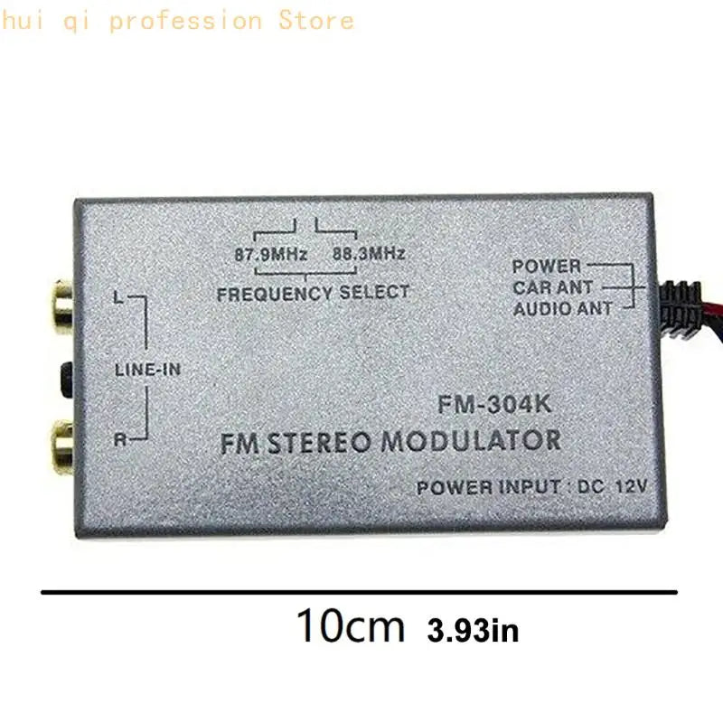 FM Frequency Modulator with Low Power Consumption & Accurate Sound Simple Installs for In Car Sound Connectivity H8WE Quake