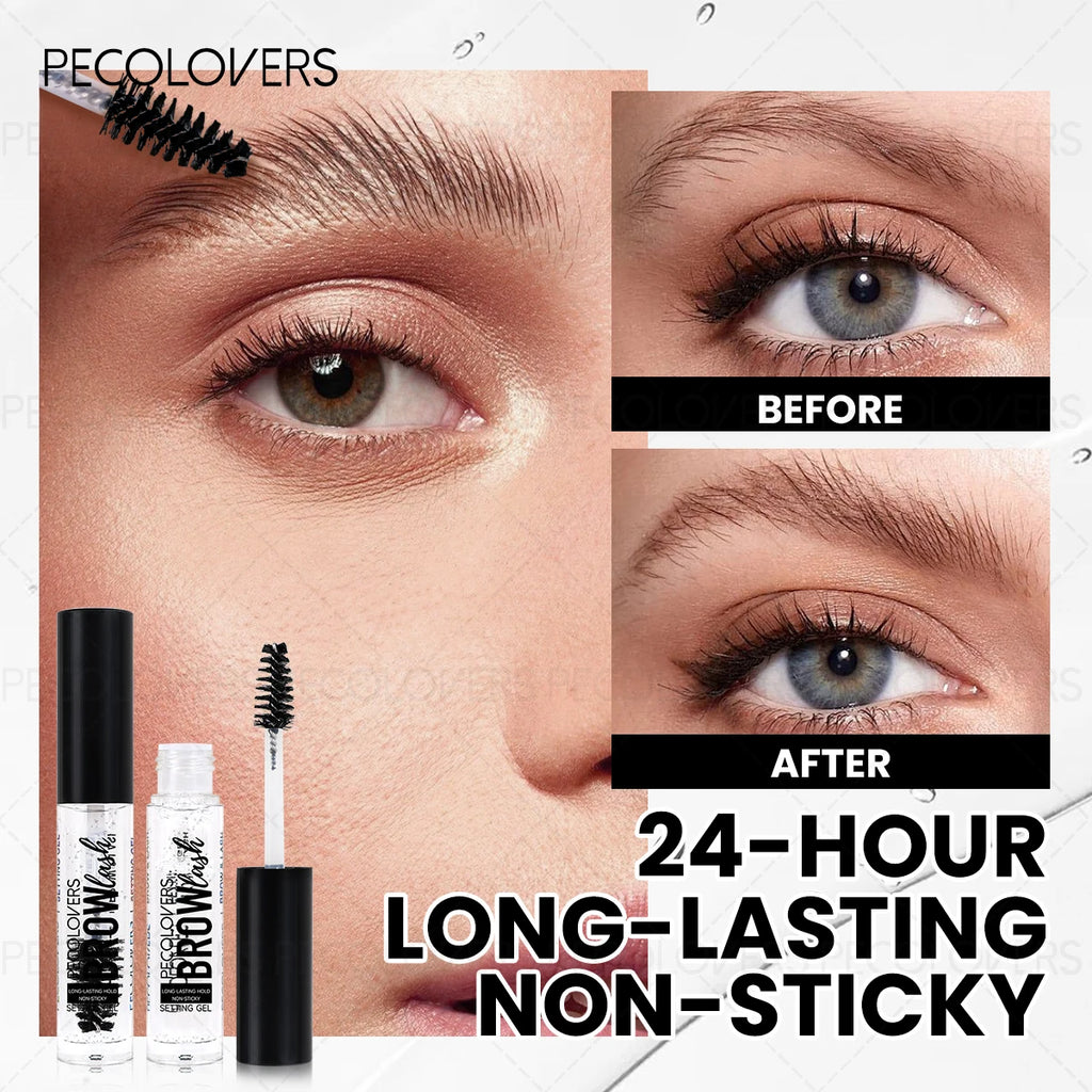 Long-lasting Waterproof Eyebrow Styling Soap, Transparen Eyebrow Gel with Brush, Natural Eyebrows Styles, Quick Onset and Drying Quake