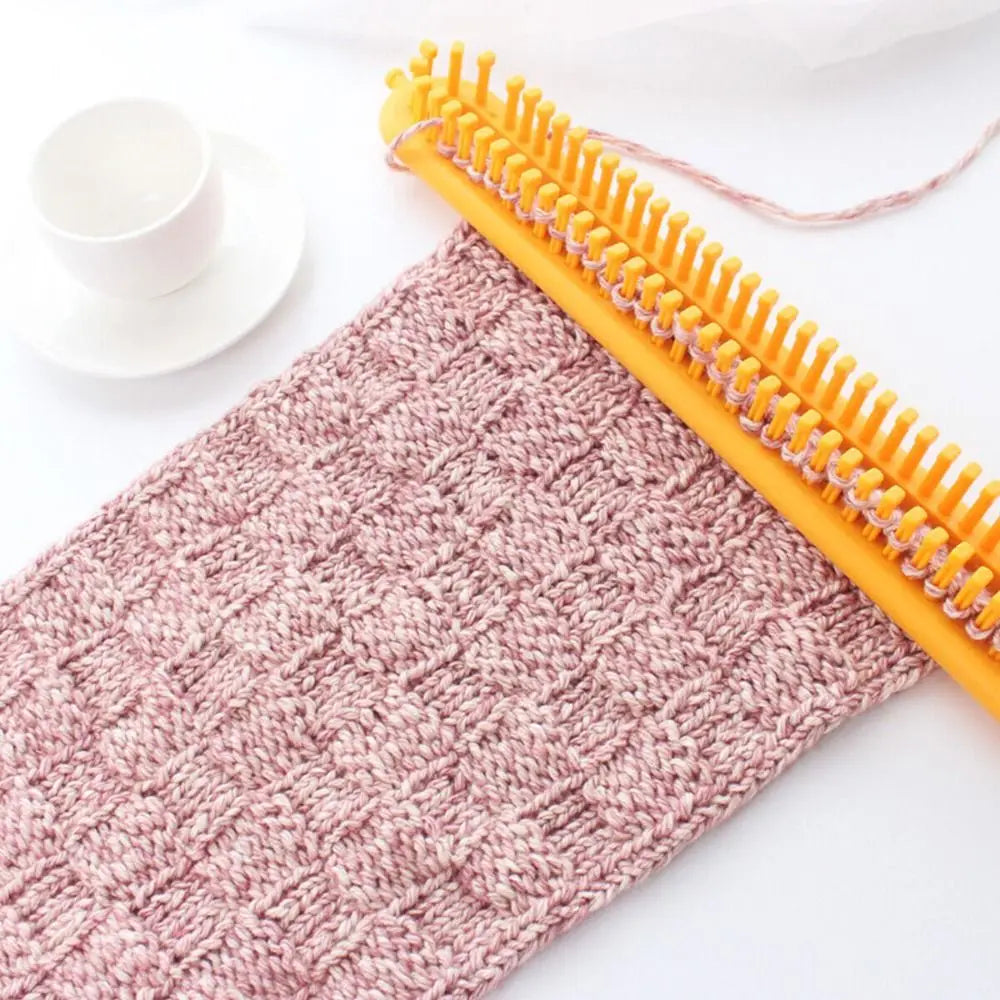 Gift Plastic Weaving Loom Knitting Kit DIY Handmade Craft DIY Machine Sewing Tools Rectangle Braiding Tool Women Quake