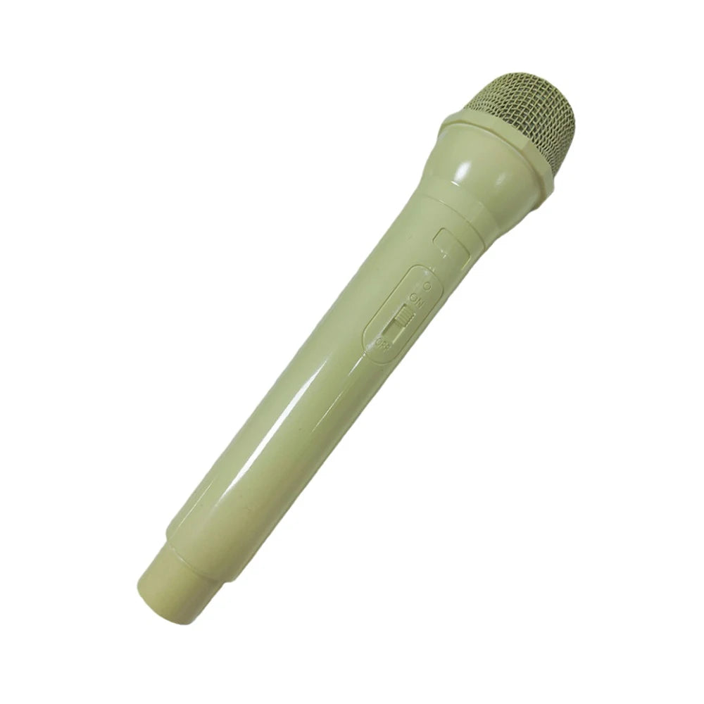 Simulation Microphone Prop,Plastic Realistic Pretend Microphone Prop,Fun Stage Mic Prop for Christmas,Cosplay,Speech,Music Party Quake YELLOW