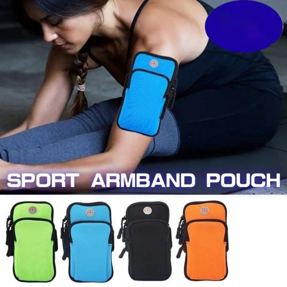 Neoprene Sports Armband Phone Case Breathable Mesh Waterproof With Headset Hole Black Blue Green Running Accessories Universal Quake