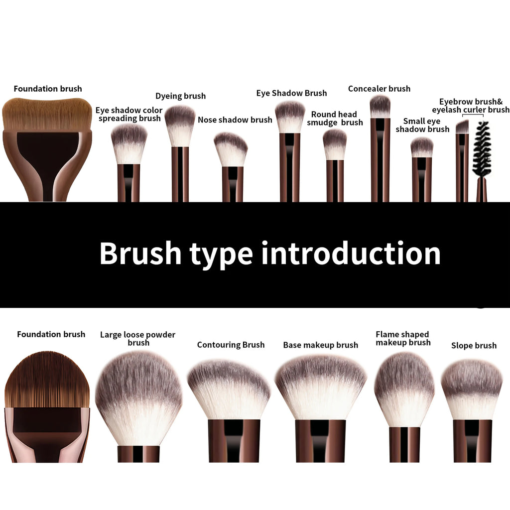 20 PCS Makeup Brush Set With Case, Soft Bristles, Foundation, Powder, Blush, Concealer, Eyeshadow Brush, CRUELTY-FREE & VEGAN Quake