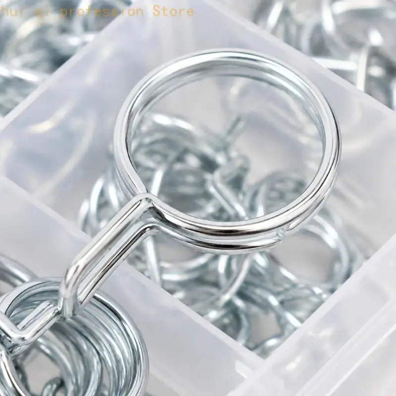 Spring Tube Clip Assortment, 70-Piece Set in a Clear Divided Snap-Closure Case for Fuel Line, Cooling System, and Rubber Hose Quake