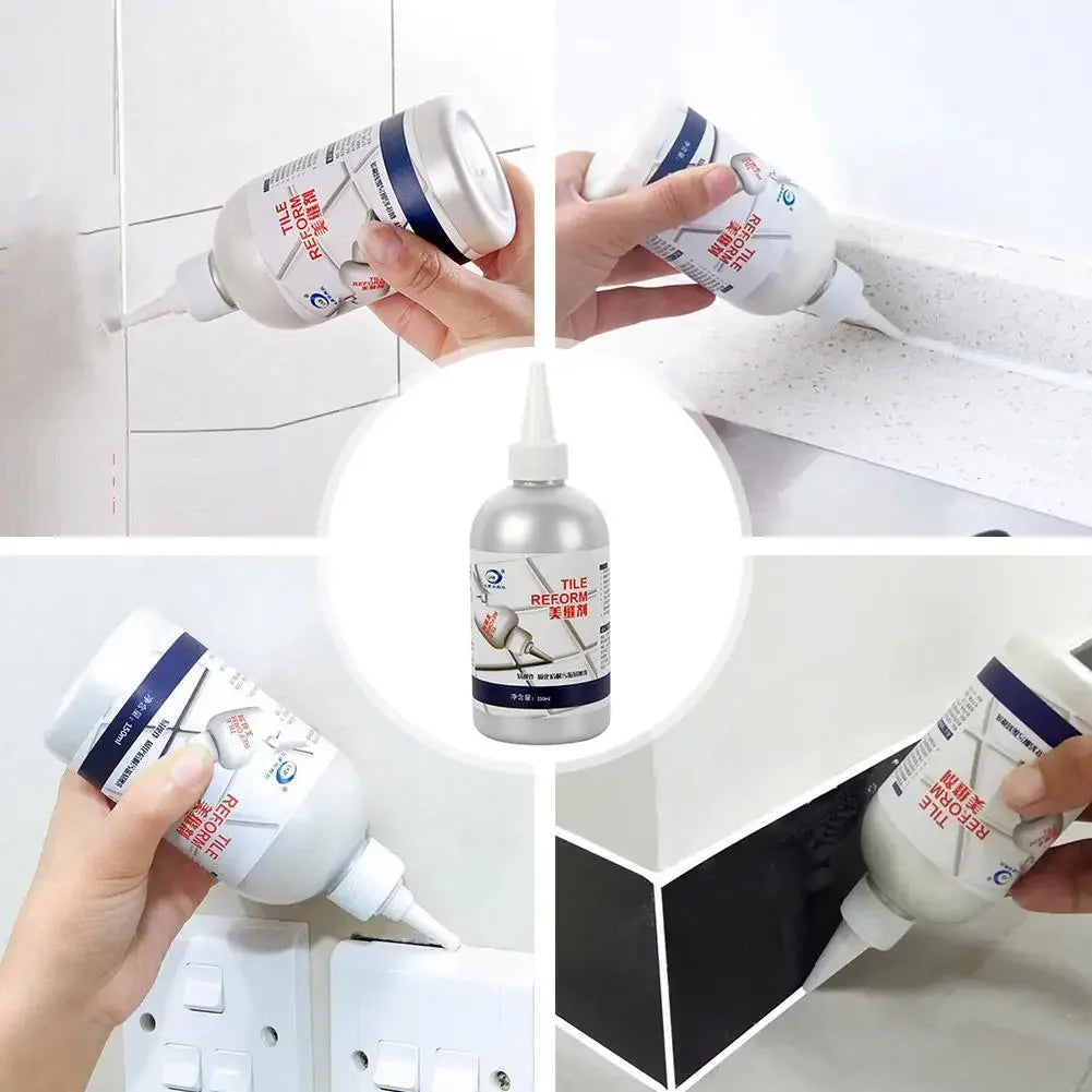 Waterproof Tile Repair Filler Seam Beauty Agent Ceramic Tile Grout Repair Fill Gaps Kitchen Bathroom Specific Mildew Proof Quake