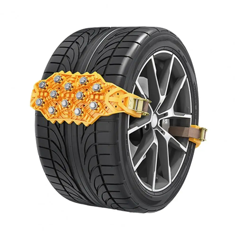 All weather Tire Chains Durable Car Tire Chains with Quick Fit Installation for Anti skid High Hardness for Easy Quake YELLOW China