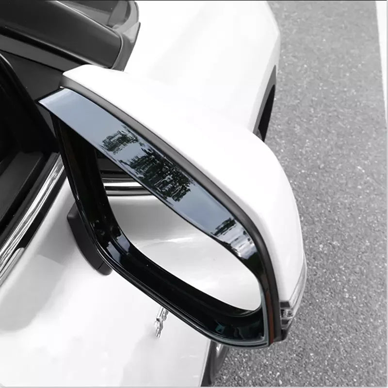 For Toyota Corolla 2019-2024 2x Car Sticker ABS Exterior Side Mirror Rain Eyebrow Frame Trim Decorative Accessories Carbon Black Quake