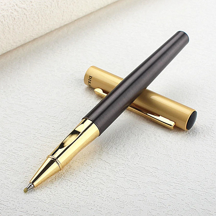 Metal Rollerball Pen Classic Authentic 0.7mm Smooth Financial Office Student Gift Ink Pen Quake 8039-1