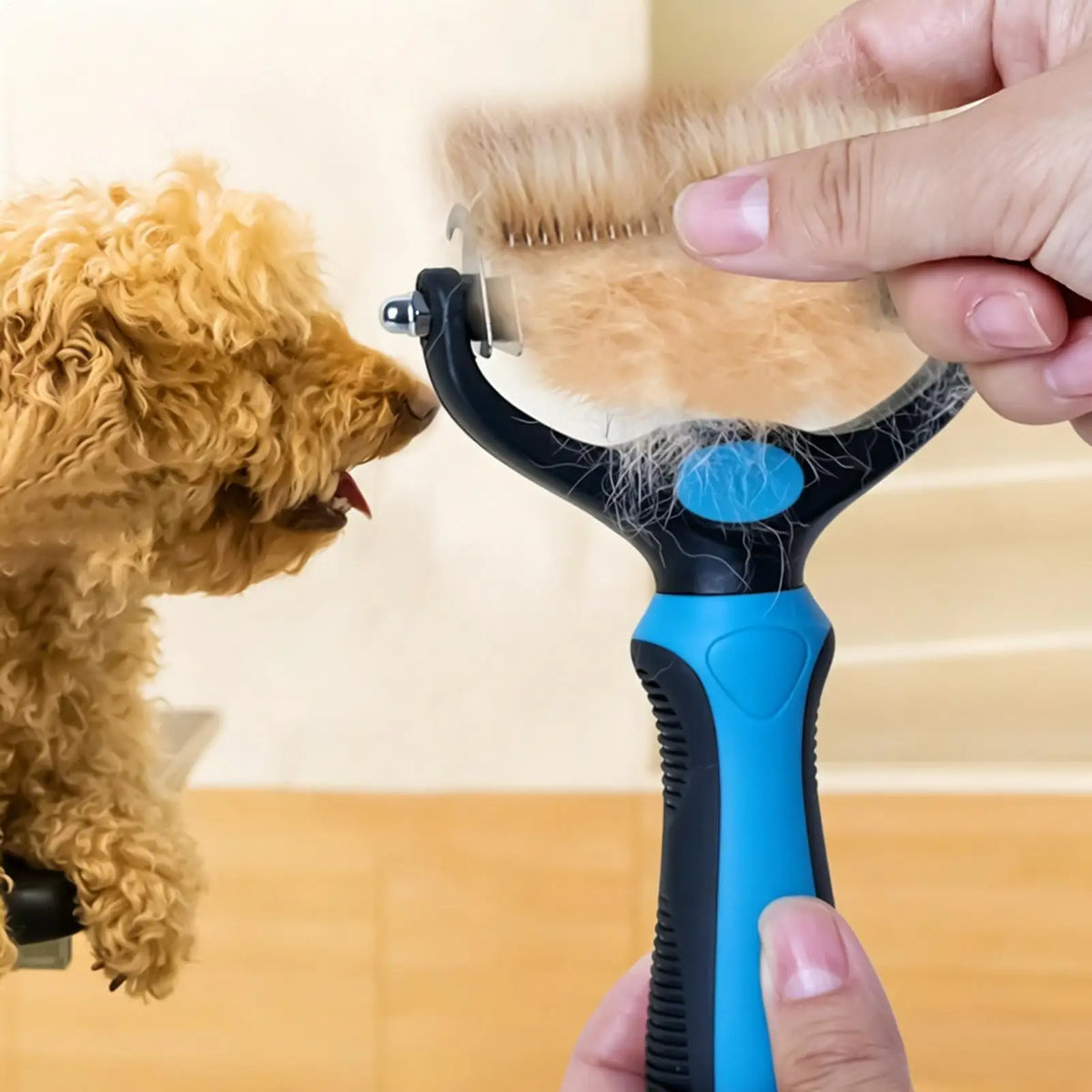 Dog Shedding Brush Undercoat Rake Detangling Comb for Kitten Puppy Long Short Haired Animals Removing Knots Loose Hair Quake