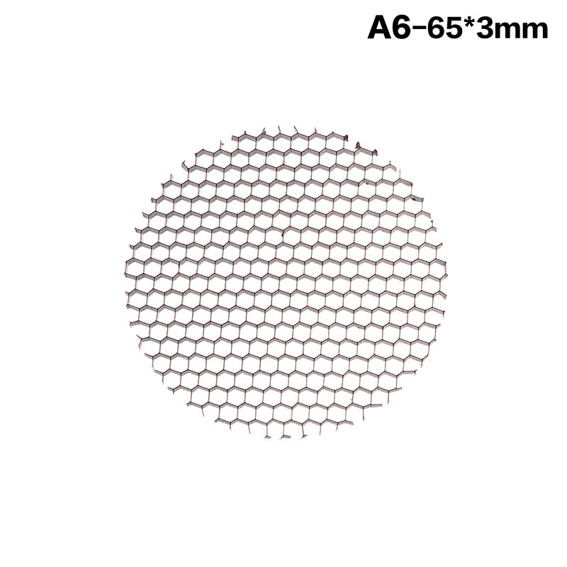 1Pcs Round Honeycomb Mesh Light Cover Black Aluminum Anti Glare Downlight Spotlight Shade Quake A6
