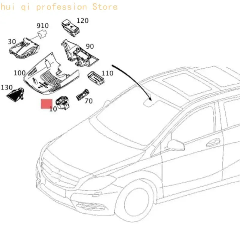 Rain and Light Inside Windshield Mount for W246 B180 B200 B220 B250 CLA180 GLA200 GLA220 GLA250 Auto Wiper Headlight Input Quake