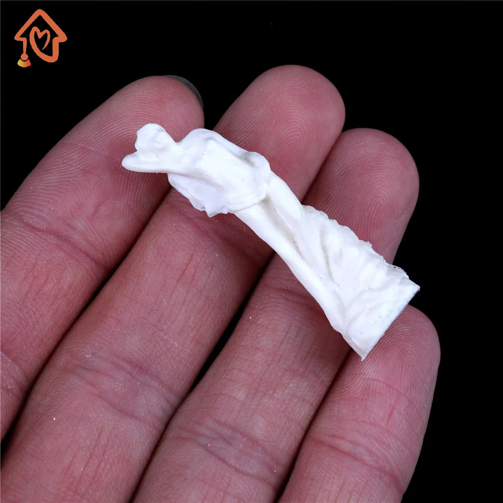 1Pc Miniature Dollhouse Accessories Scene Model Resin Goddess Statue Toy Girl Gift Quake