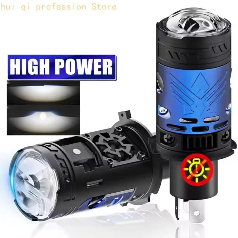 H4 LED Projector Lamp for Car Motorcycle Headlight Road Use Daily H8WE Quake
