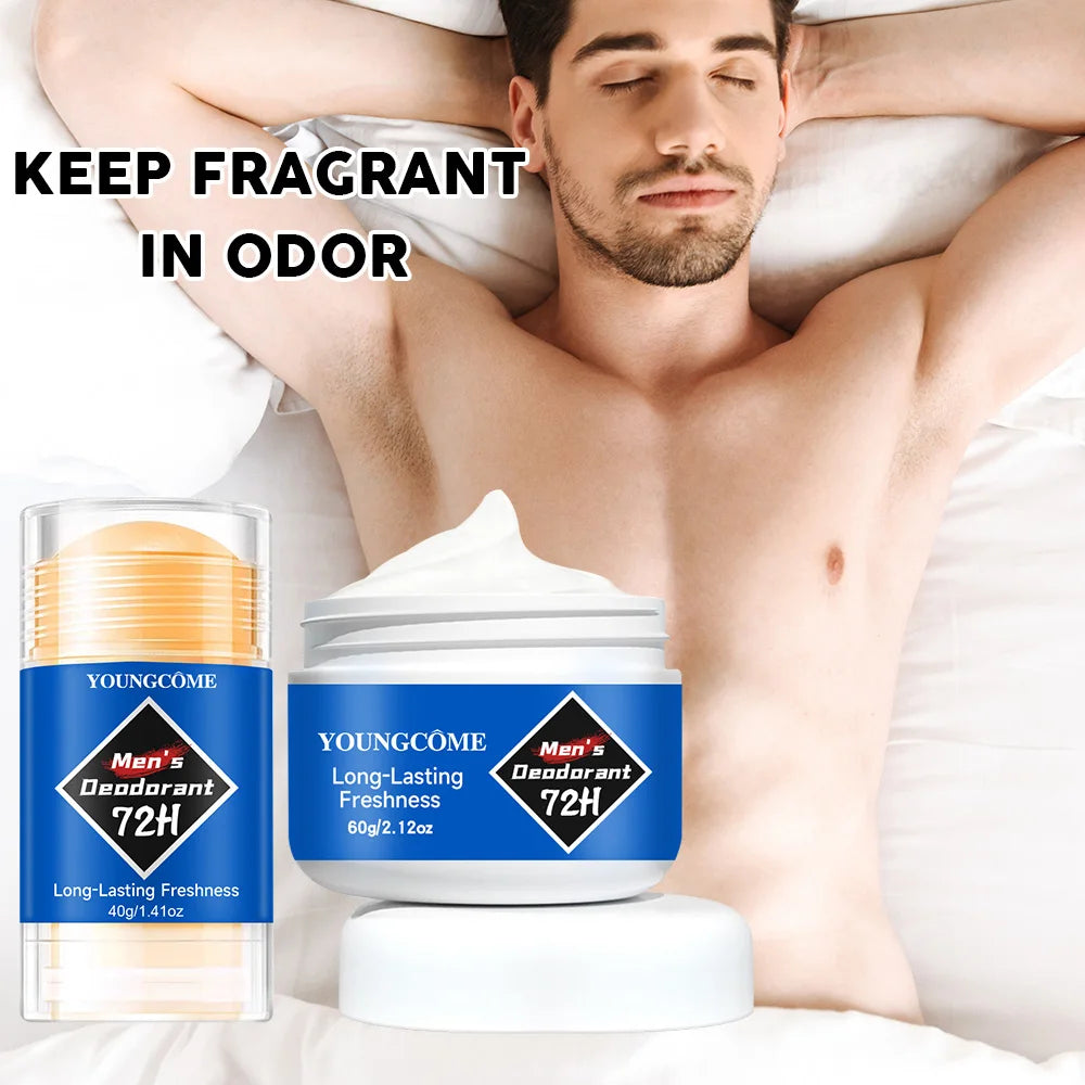 Men's Depdorant Deodorant Stick Anti Sweating Keep Drying Lasting Fragrance Remove Armpit Odor Underarm Refresh Sticks Refresh Quake
