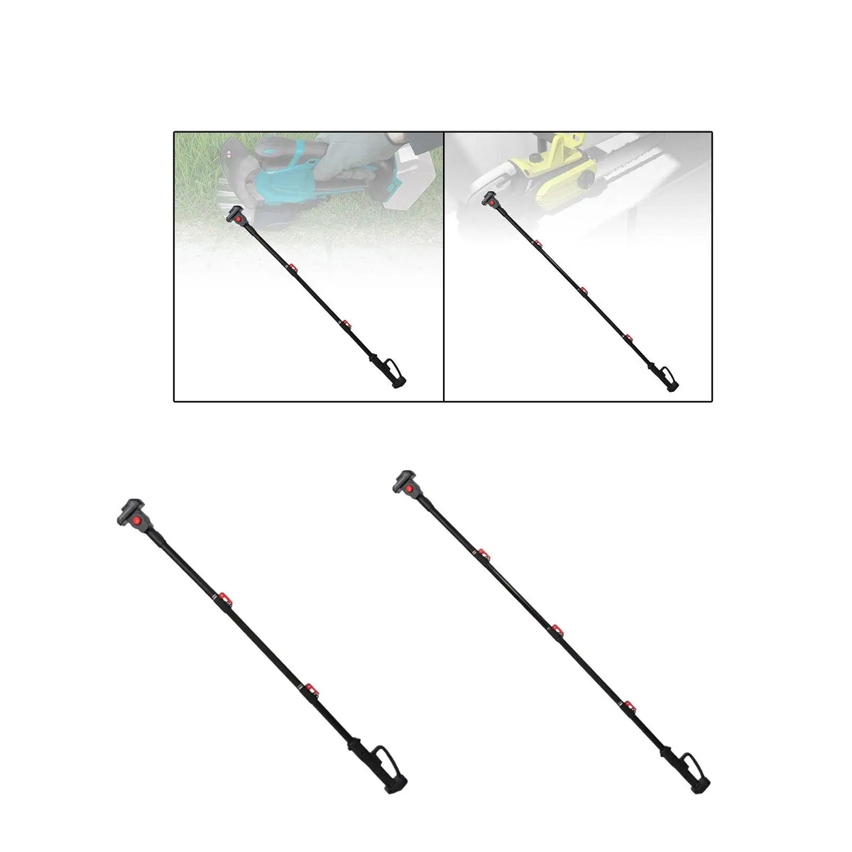 Telescoping Rod Lawn Handheld Chainsaw Part Tool Electric Pruner Attachment Telescopic Extension Pole for Tree Trimming Outdoor Quake