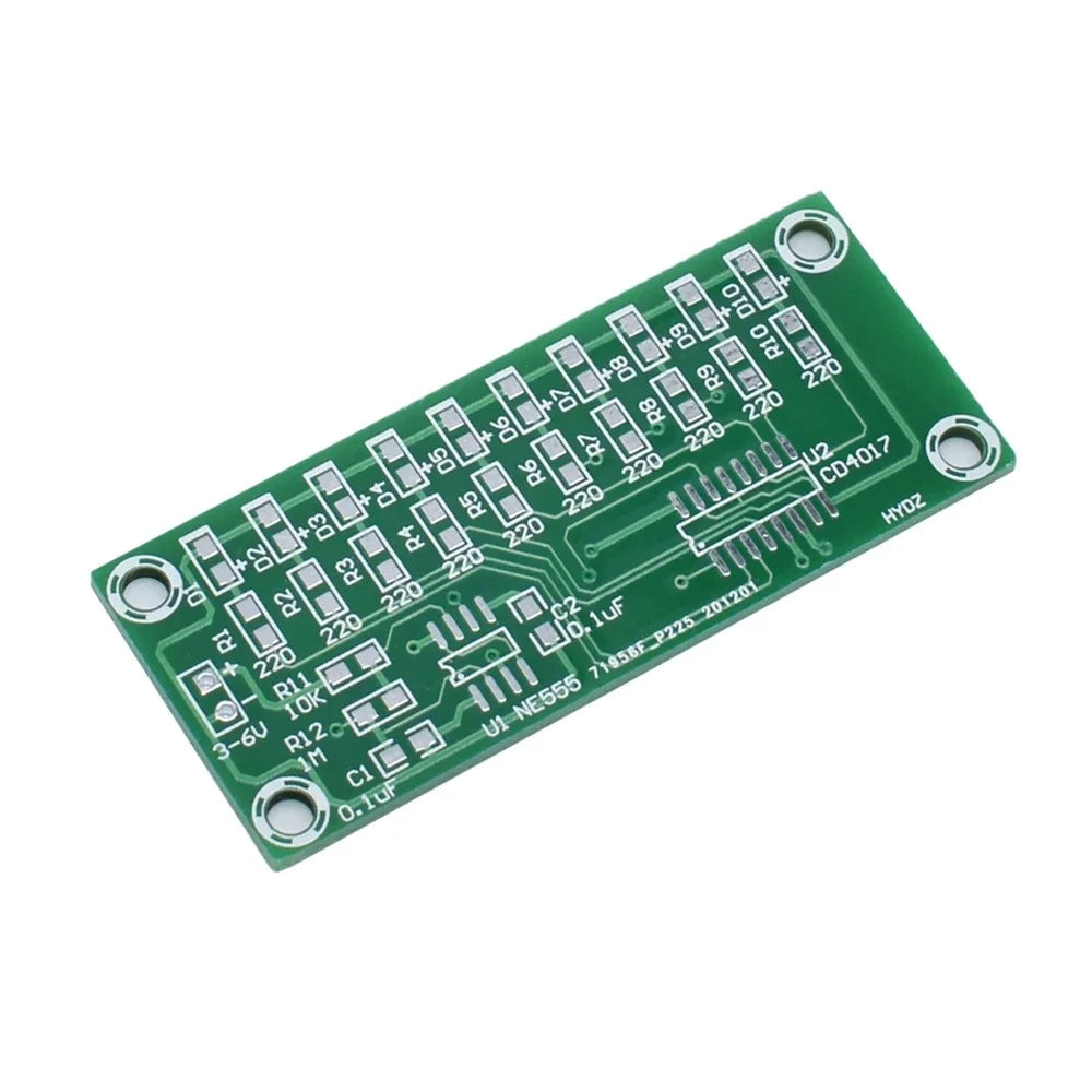 SMD Welding Training Smart Electronics Kit NE555+CD4017 Light Water Flowing Light LED Module DIY Kit Learn Electronic Principles Quake