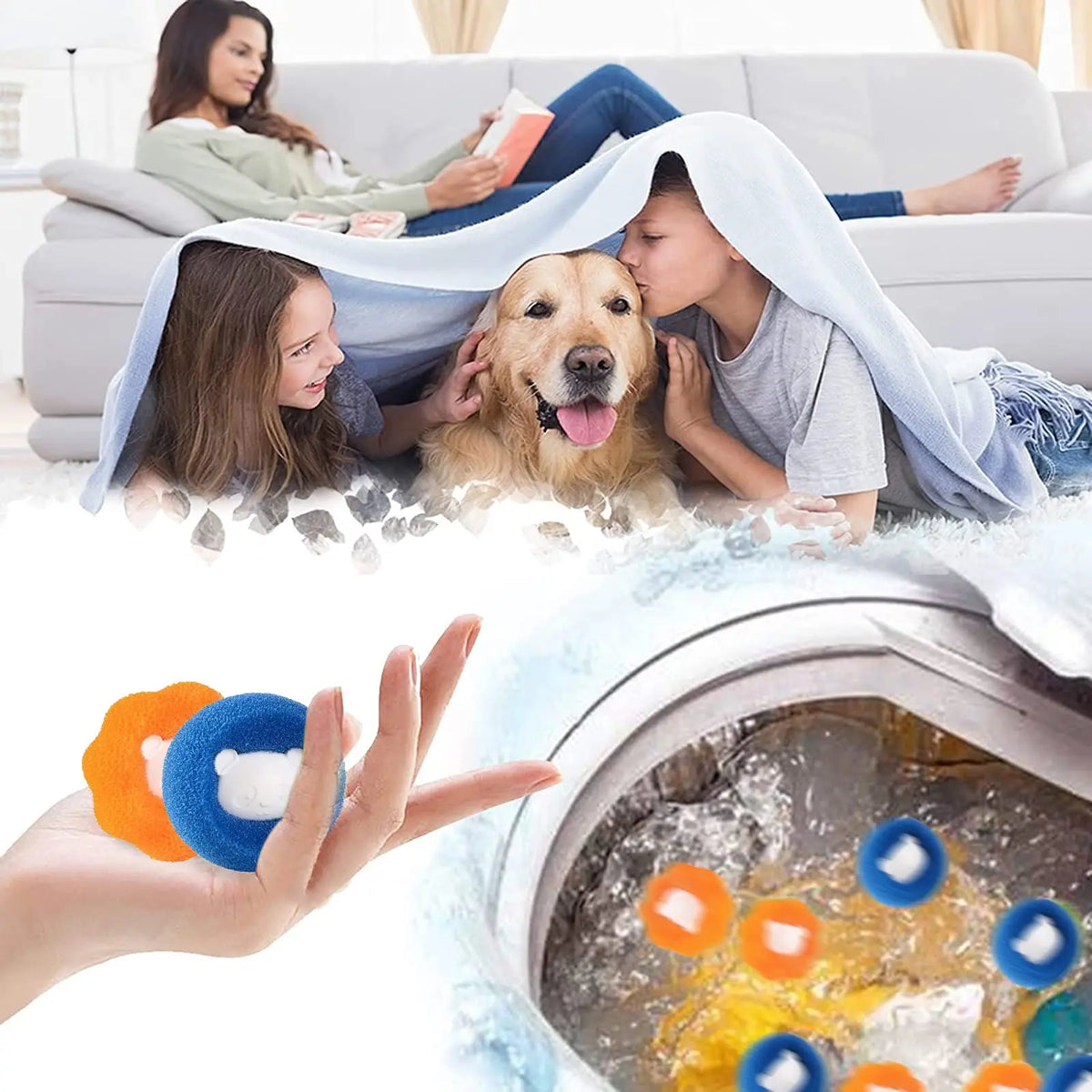 Cute Pet Hair Remover Reusable Ball Laundry Washing Machine Filter Wool Sticker Cat Hair Remover Pet Fur Lint Catcher Home Quake