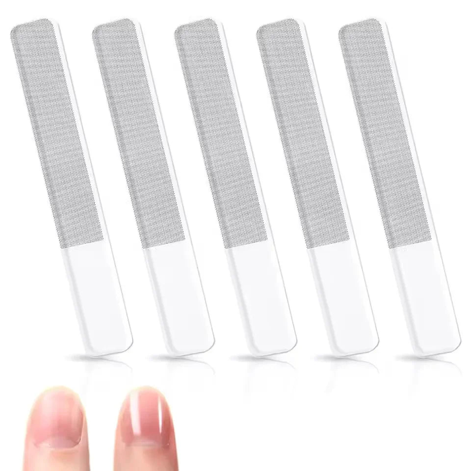 Professional Manic, Glass Nail Shiner 1/8Pcs Crystal Shine Polisher Upgrade Glass Nail File for Natural Nails Nano Nail Buffers Quake
