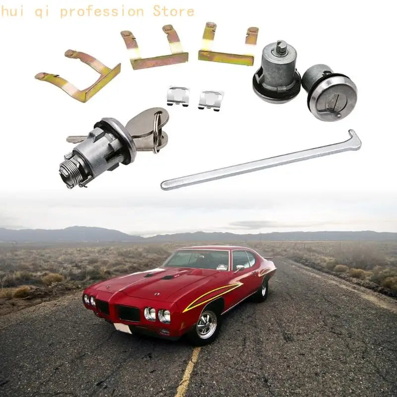 Door Lock 654394765282 for Vehicles, Metal Repair with 2 Keys for Worn Lock Parts, Restoration Tasks and Part Review Support Quake