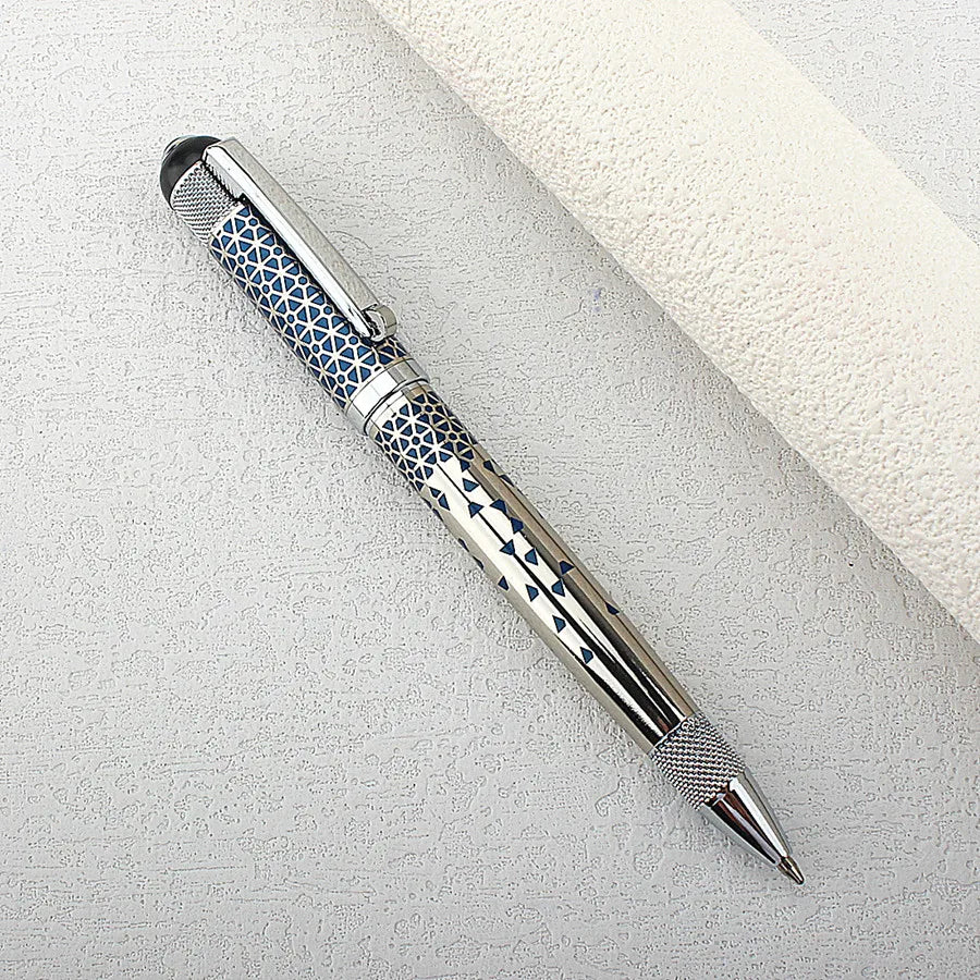High Quality Multiple Colour Metal Ballpoint Pens Administrative Office Stationery Luxurs Blue Ink Quake 1350-1