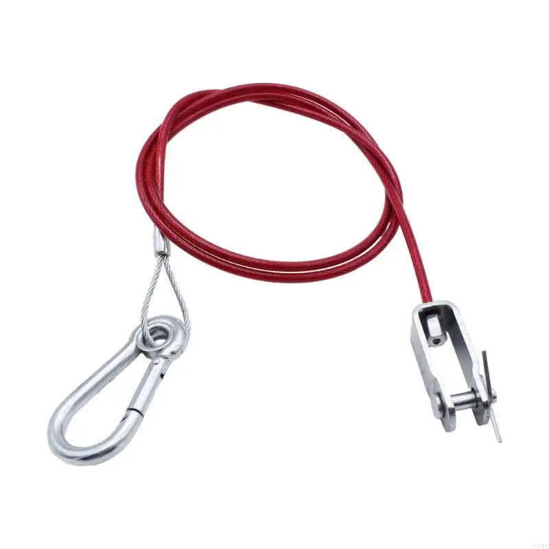 H8WE High Quality Stainless Steel Trailer Safety Line Dismounting Rope with Carabiner Quake China Mainland
