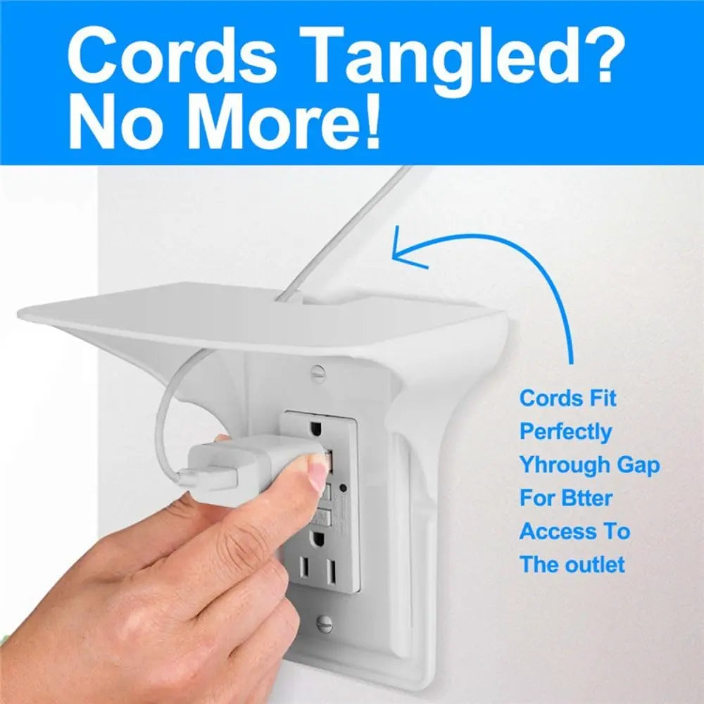 Plastic Living Rooms Racks & Holders Outlet Shelf Switch Rack Phone Charging Holder Barthroom Storage Quake