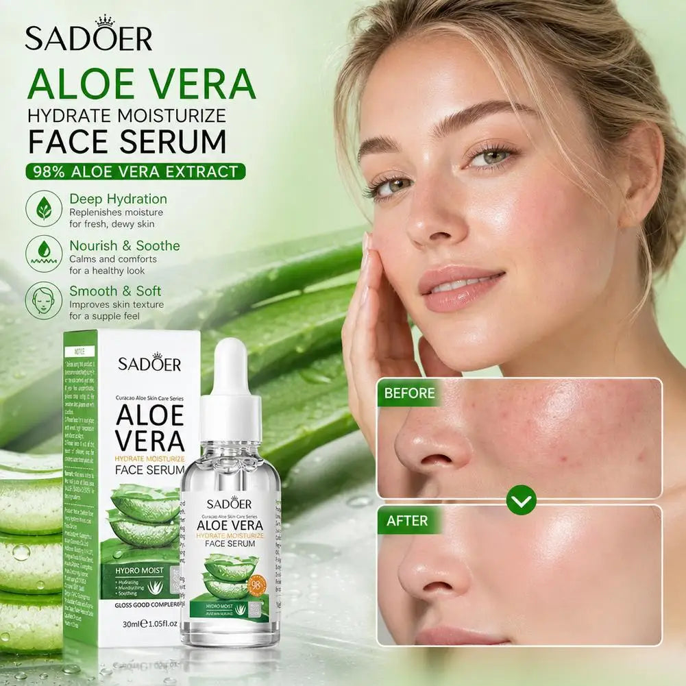 Aloe Vera Moisturizing face Essence Brightening Hydrating Essence Soothing face Care beauty skincare Quake