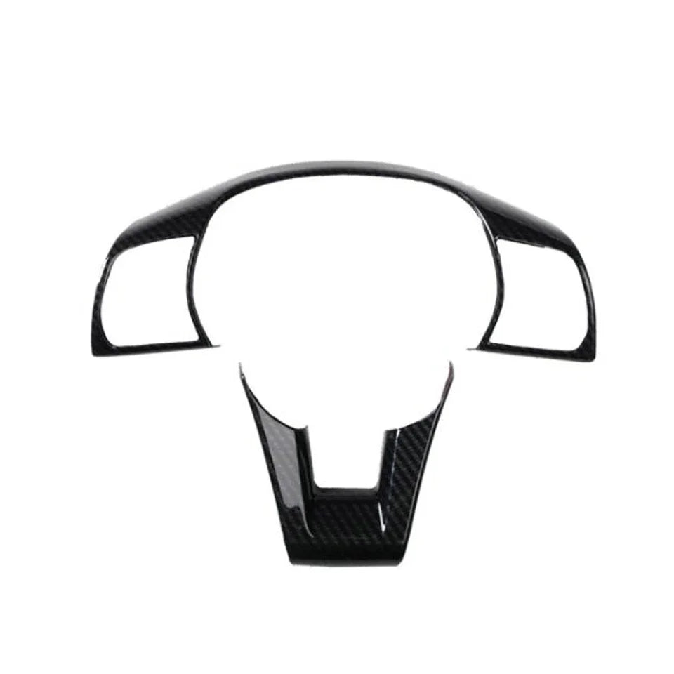 For Hyundai Sonata 2015-2019 ABS Carbon Fiber Style Inner Sticker Car Interior Steering Wheel Cover Trim Frame Decotation Auto Quake