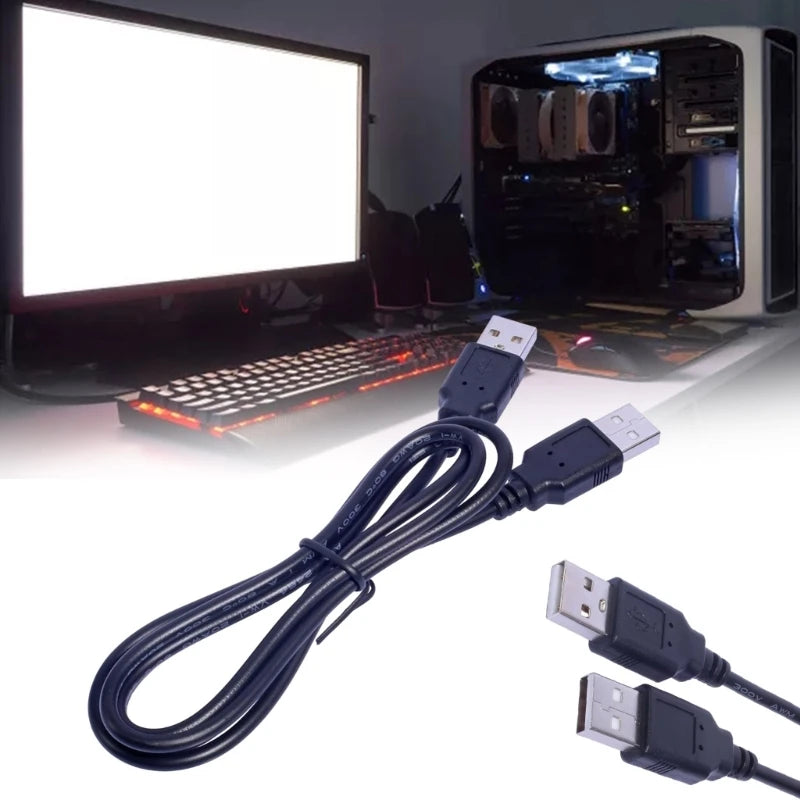 Versatile USB Extension Cable USB A to A Male to Male Cable Extender Cord 5V3A Power Cable Only for Chargings 100cm K1KF Quake