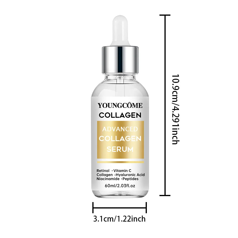 Anti-aging Facial Hydrolyzed Silk Protein Collagen Thread Ball Serum Moisturiz Hydration Lifting Firm Fine lines Essence Quake 60ml