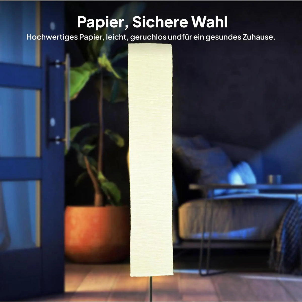 Modern LED Paper Floor Lamp Shade Replacement Minimalist Lampshade for Bedroom Lighting Quake
