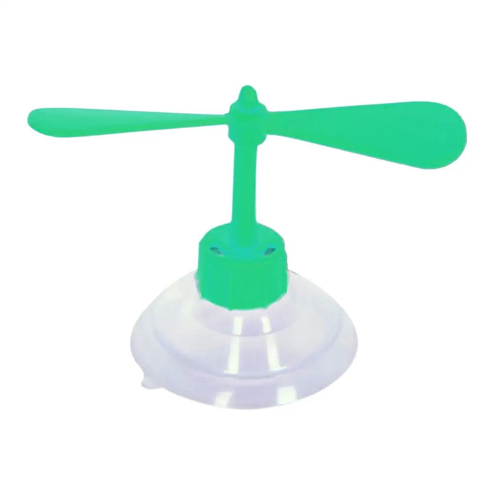 Creative Motorcycle Helmet Suction Cup Propeller Rotatable Windmill Decor Safety Helmet Headwear Accessories Quake Green