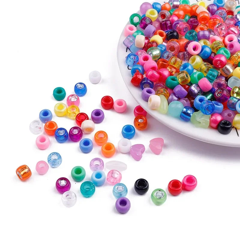 100pcs Multi Colored Braid Hair Dread Dreadlock Beads Hair Rings Tube Cuffs for Styling Accessories Braiders Hair Styling Tools Quake