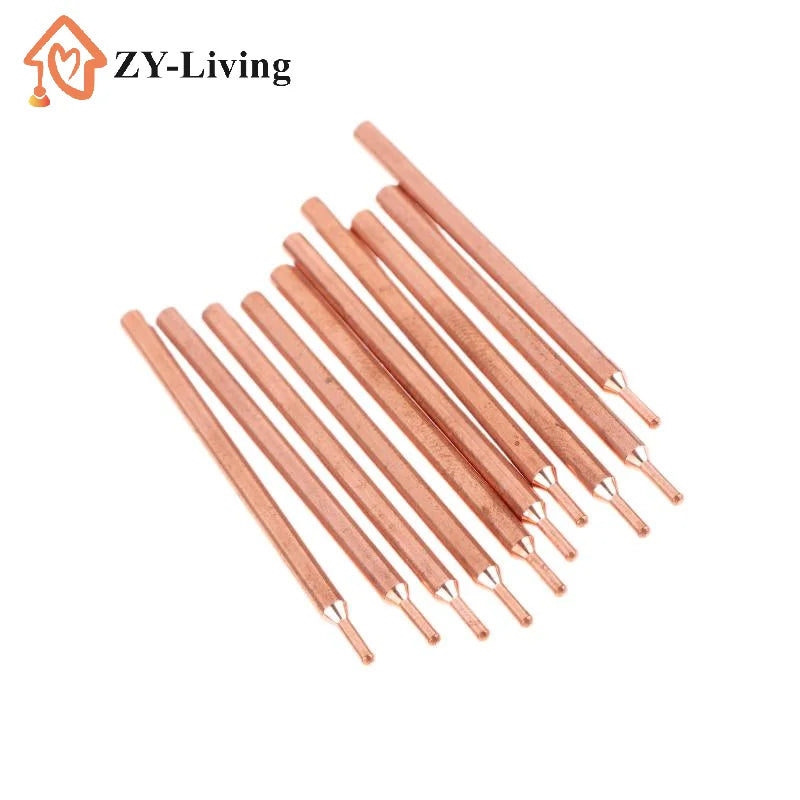 2/5/10Pcs 3MM Purple Copper Oxide Electrode Head 18650 Power Battery Double Head Spot Welding Needle Quake