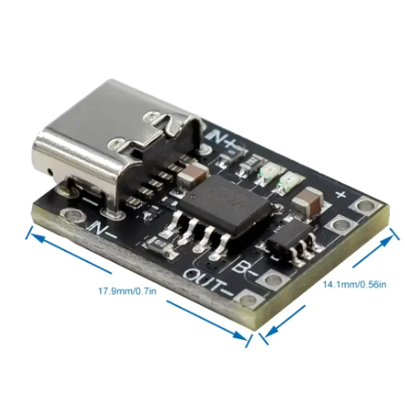 Type-C USB Ultra-Small Lithium Battery Charging Panel 1A Ternary Lithium Battery 3.7V 4.2V Charger Module With Protection Board Quake