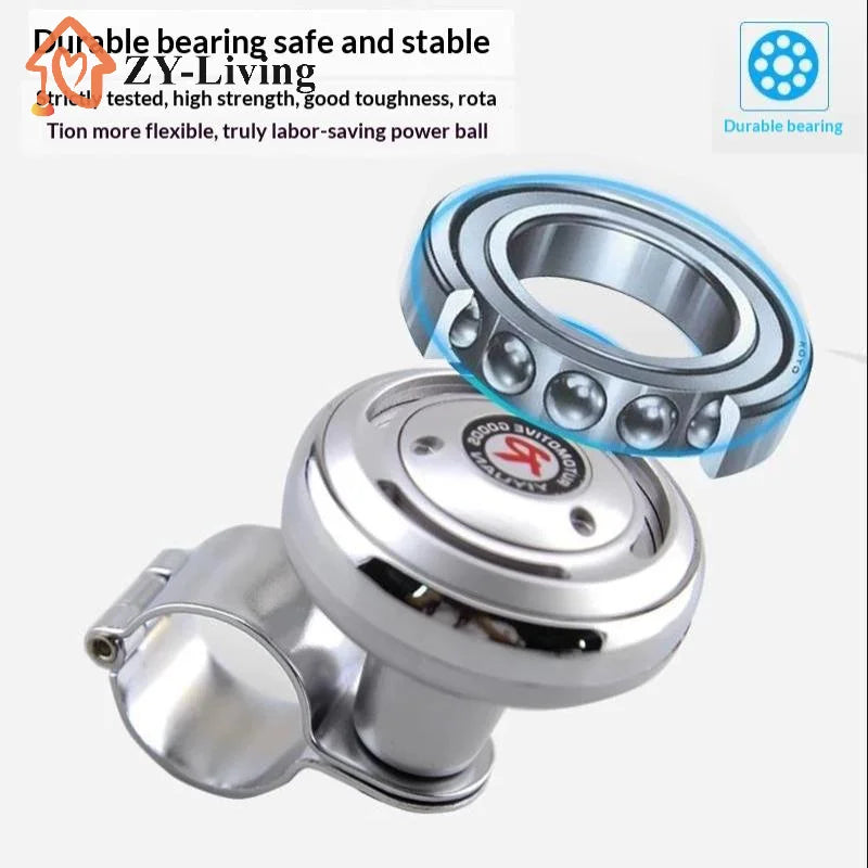 Car Steering Wheel Booster Ball Turning Spinner Knob Bearing Power Handle Rotating Universal Auto Accessories Labor Saving Kit Quake