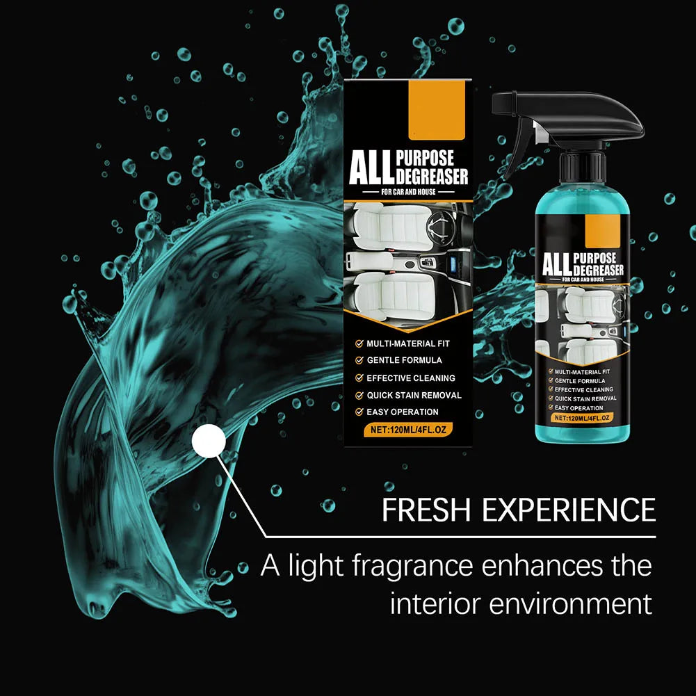 Purpose Car Degreaser Spray Lemon Scent Cleaner For Auto Interior Seats Sofas Home Furniture Grease Removal Cleaning Tool Quake