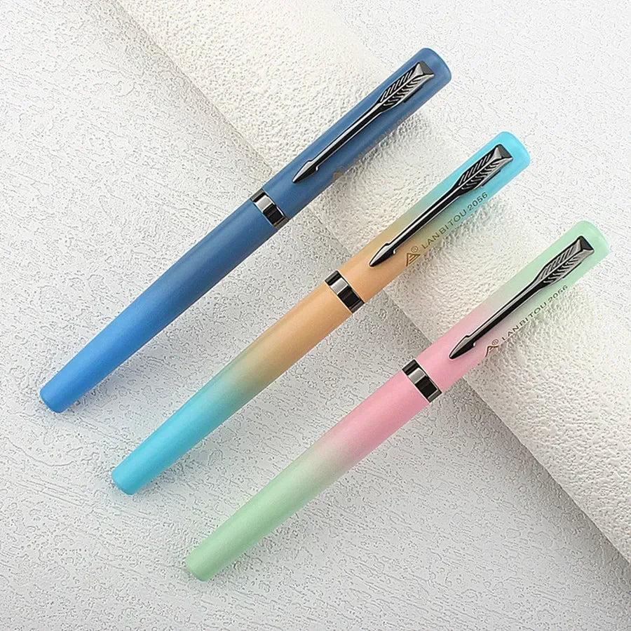 Luxury Quality 2056 Metal Fountain Pen Financial Office Student School Supplies Stationery Ink Pens Quake