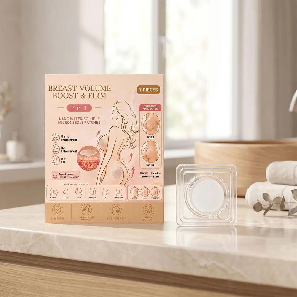 Breast Firming Microneedle Patches Hyaluronic Acid Collagen Chest Buttock Skin Care Hydrating Smoothing Patch Quake