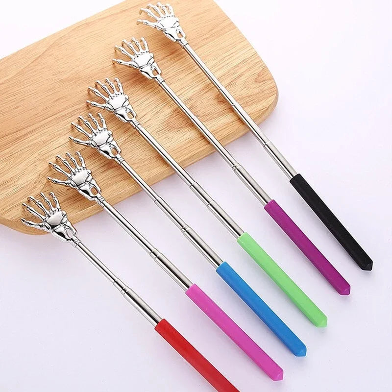 Stainless Steel Back Scratcher Telescopic Claw for Back Scraper Massage Relax Old Man Happy Health Products Massage Tools Quake