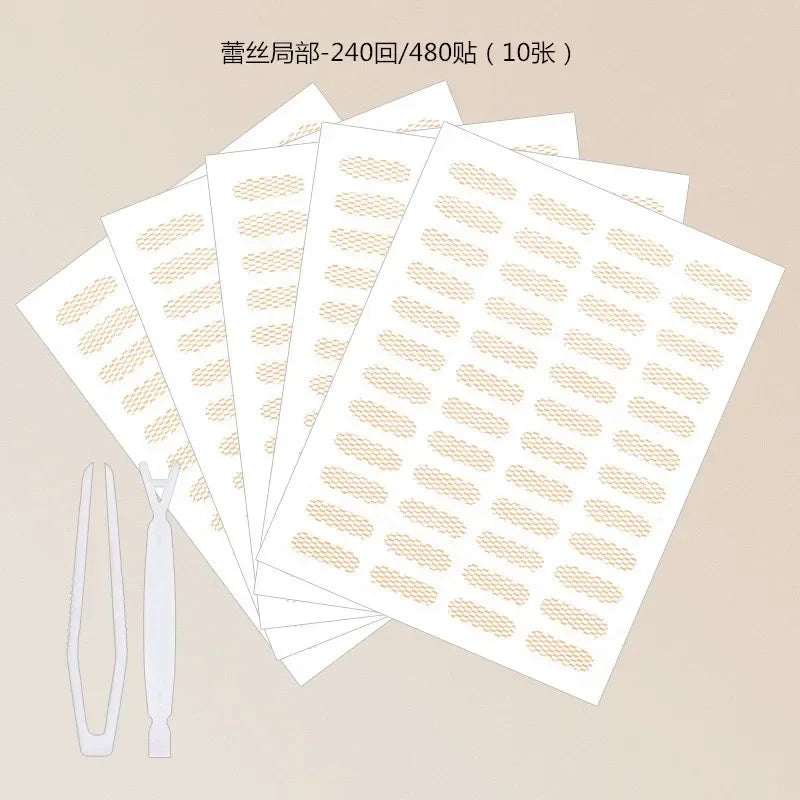 72-240pair Gauze Lace Mesh Olive-shaped Eyelid Paste-shaped Invisible Natural Double Fold Eyelid Shadow Tape Sticker Beauty Tool Quake lsjb 240pairs