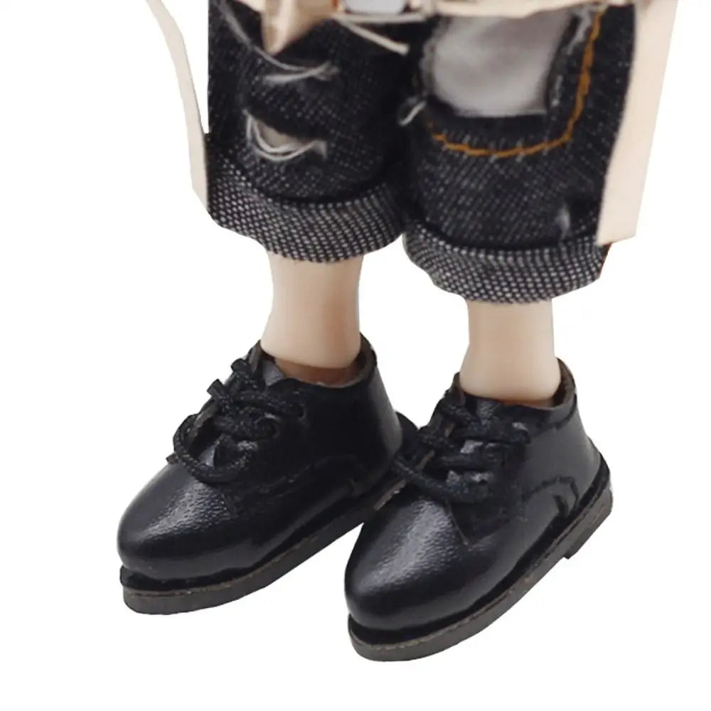 Multiple Colour 1 Pair Ob11 DOD 1/12 Bjd Doll Shoes All-Match PU Leather Body9 GSC YMY Shoes Delicate Cute Quake
